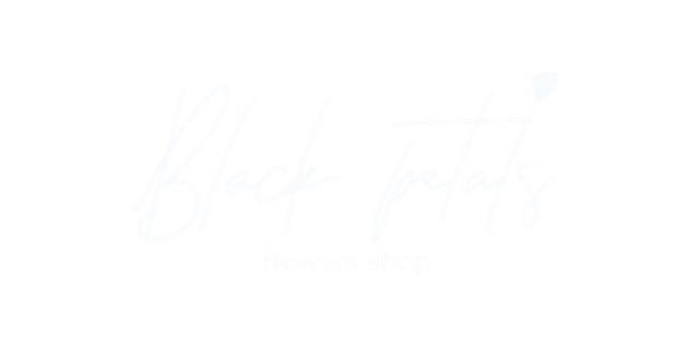 Black Petals flowers shop logo